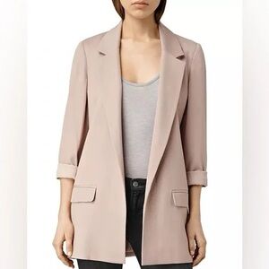 All Saints Women's Blazer in Beige Tan. Women’s size US 0.